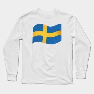 The flag of Sweden Long Sleeve T-Shirt